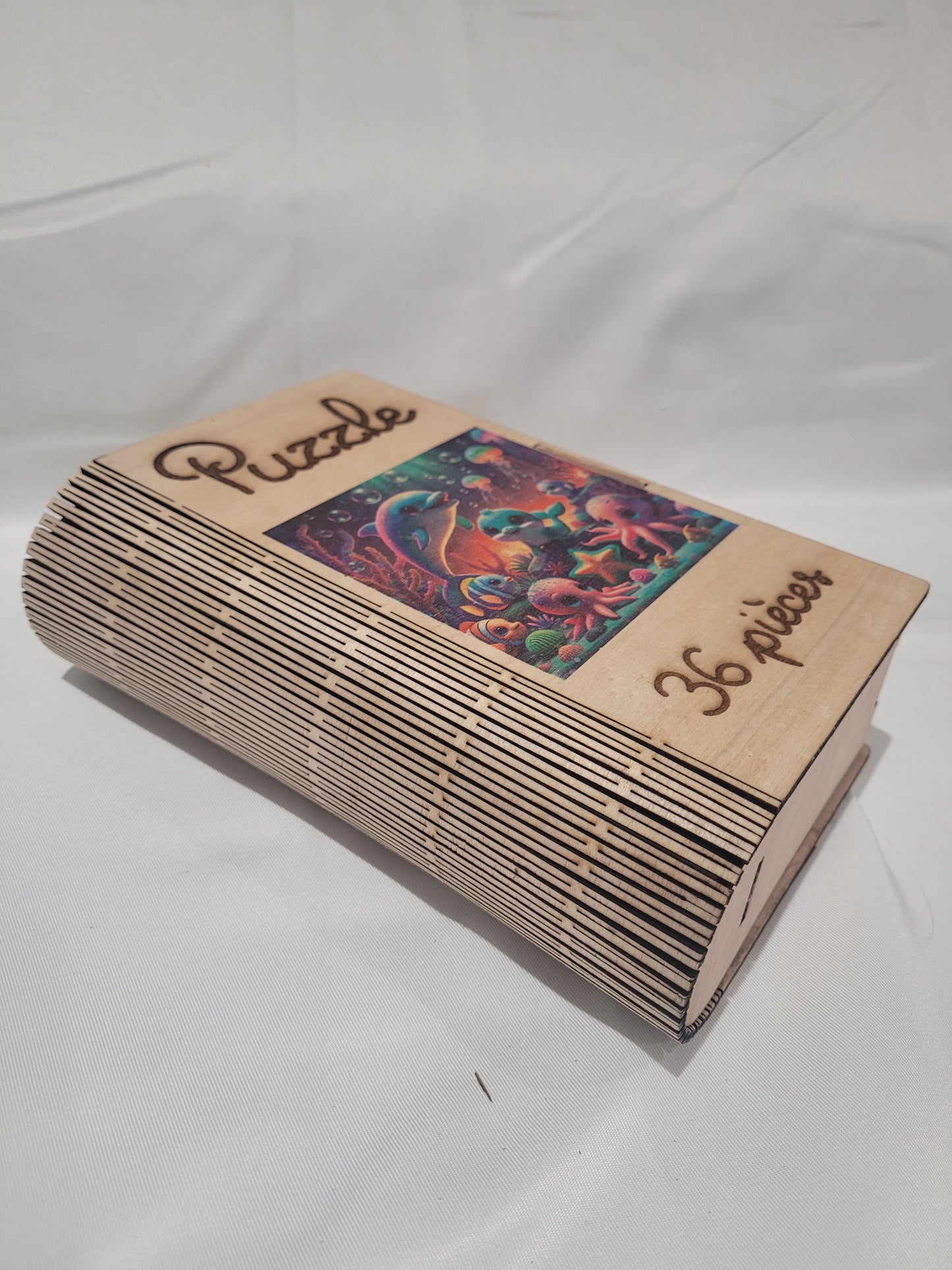 Puzzle en bois 36 pièces avec boite de rangement